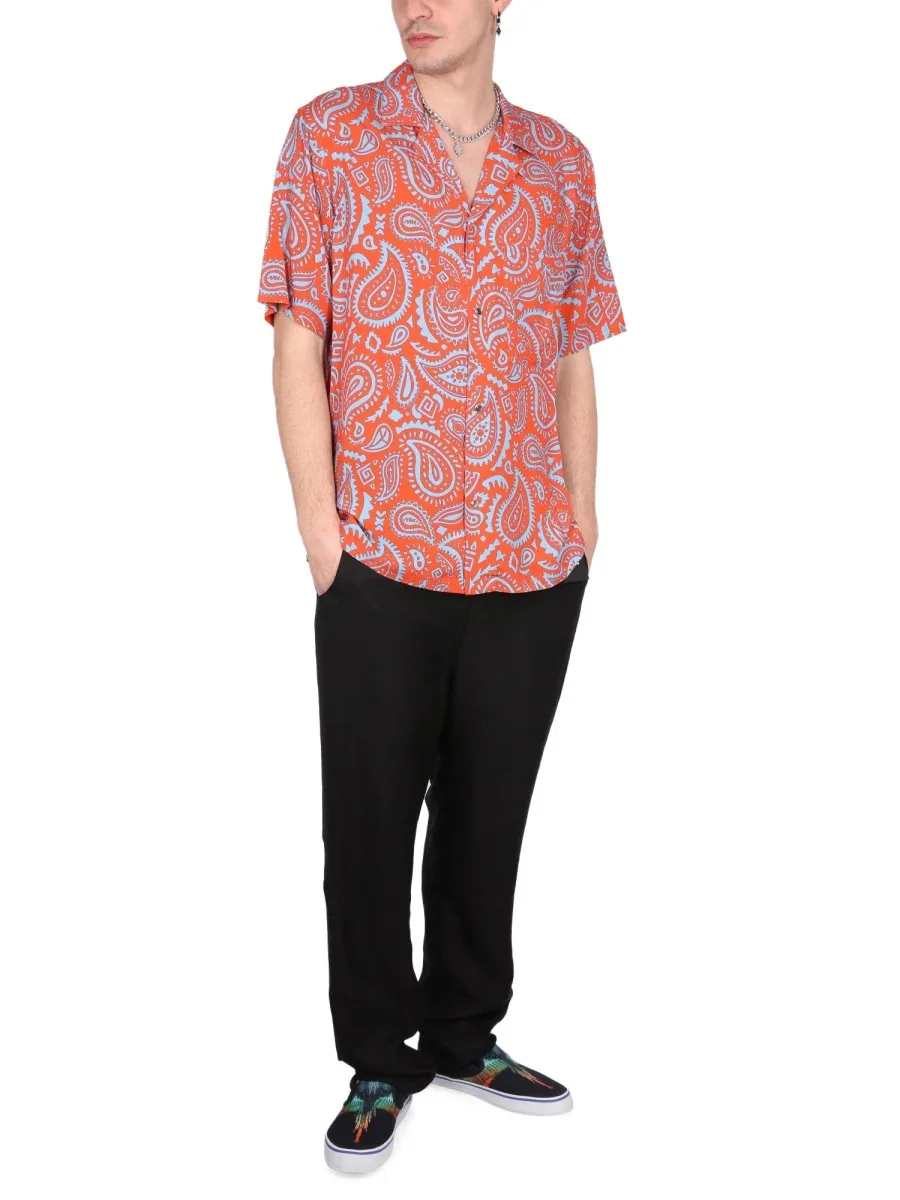 Paisley Hawaii Shirt by Marcelo Burlon County Of Milan