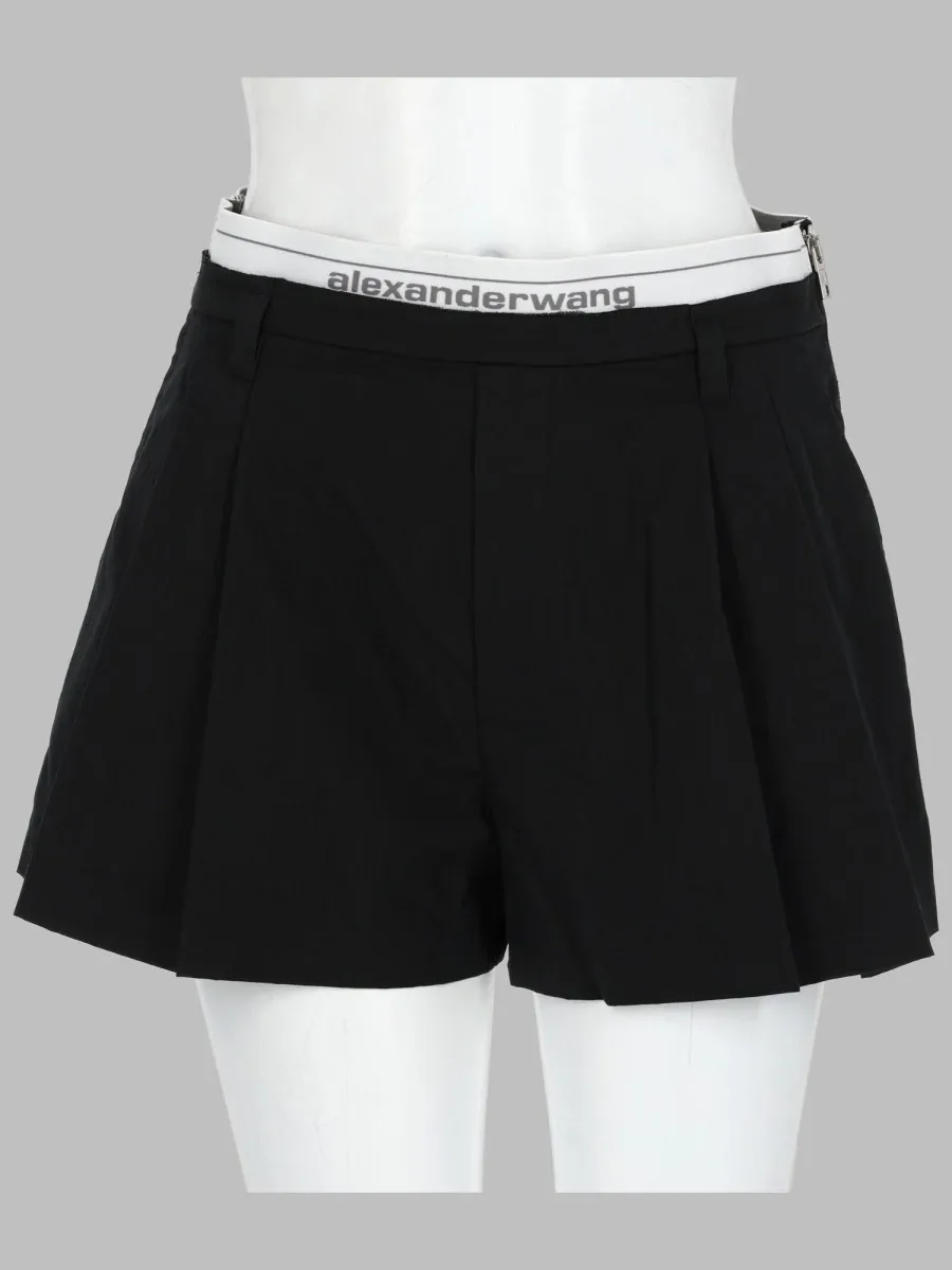 Logo-Elastic Waistband Shorts by alexander wang