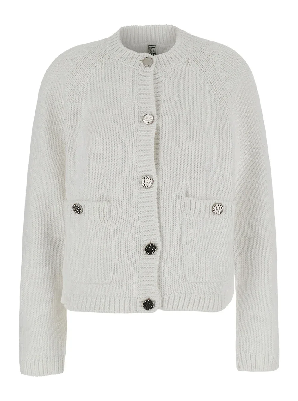 Cotton Crew Neck Cardigan