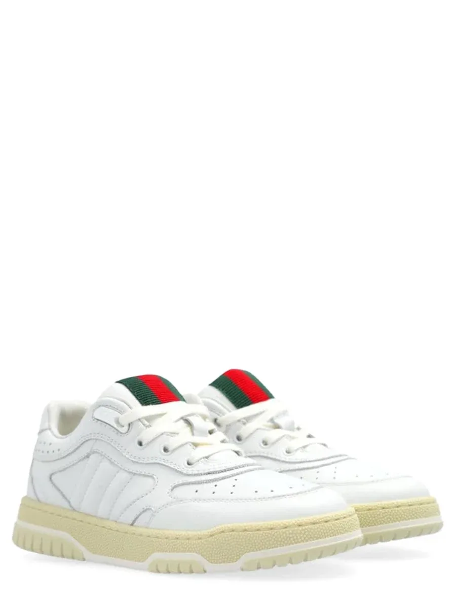 Calfskin Leather Sneakers by Gucci