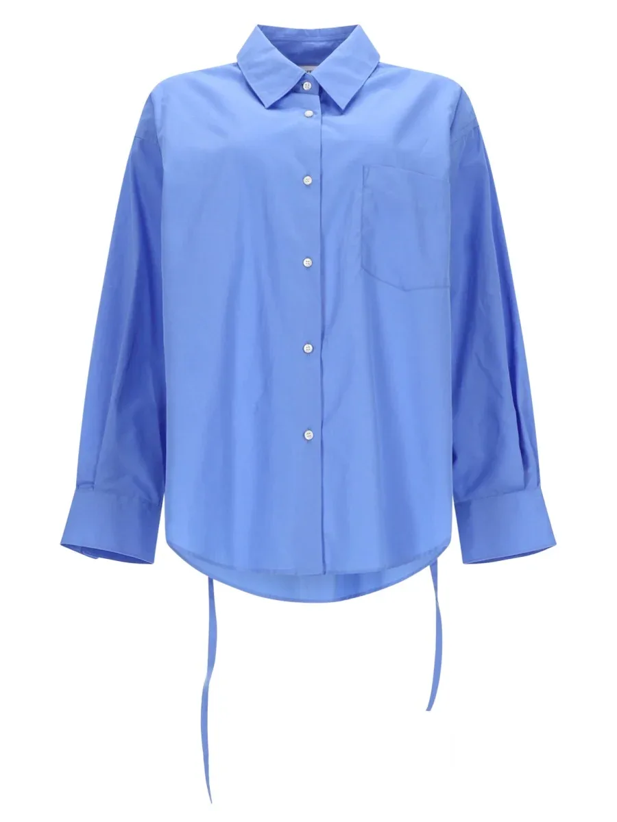 Tie-Fastening Cotton Shirt by Aspesi