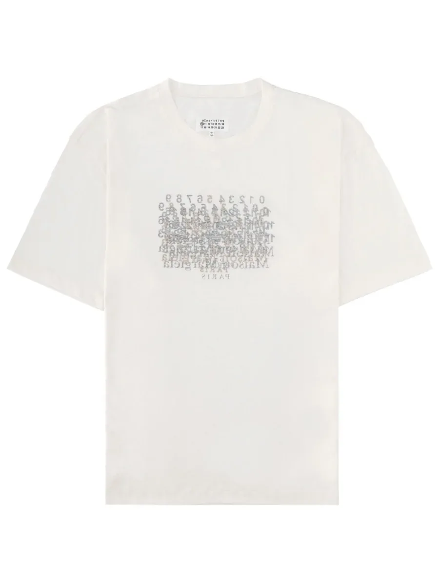 Printed Cotton T-Shirt by Maison Margiela