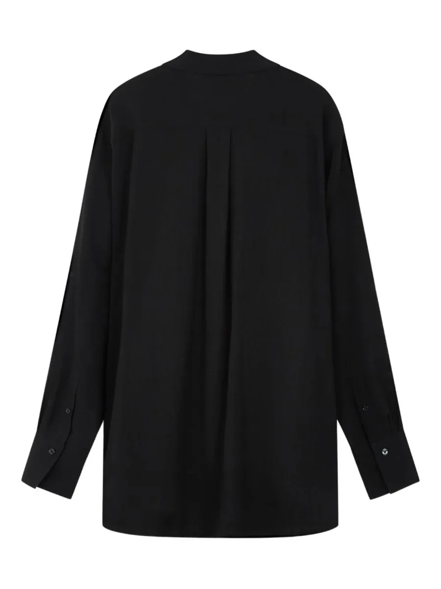 Viscose-Wool with Integrated Scarf Blouse by Toteme