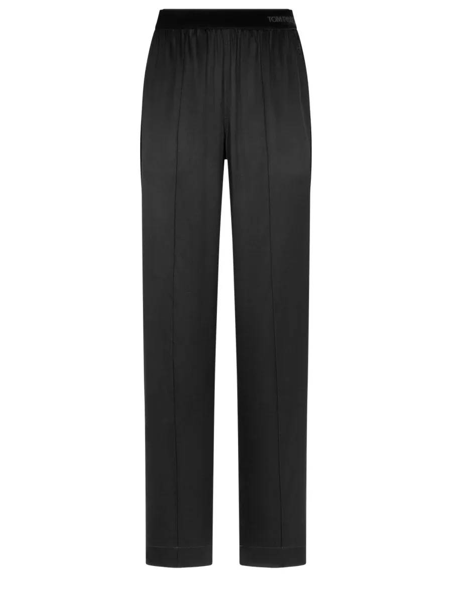 Silk Elastane Trousers by Tom Ford