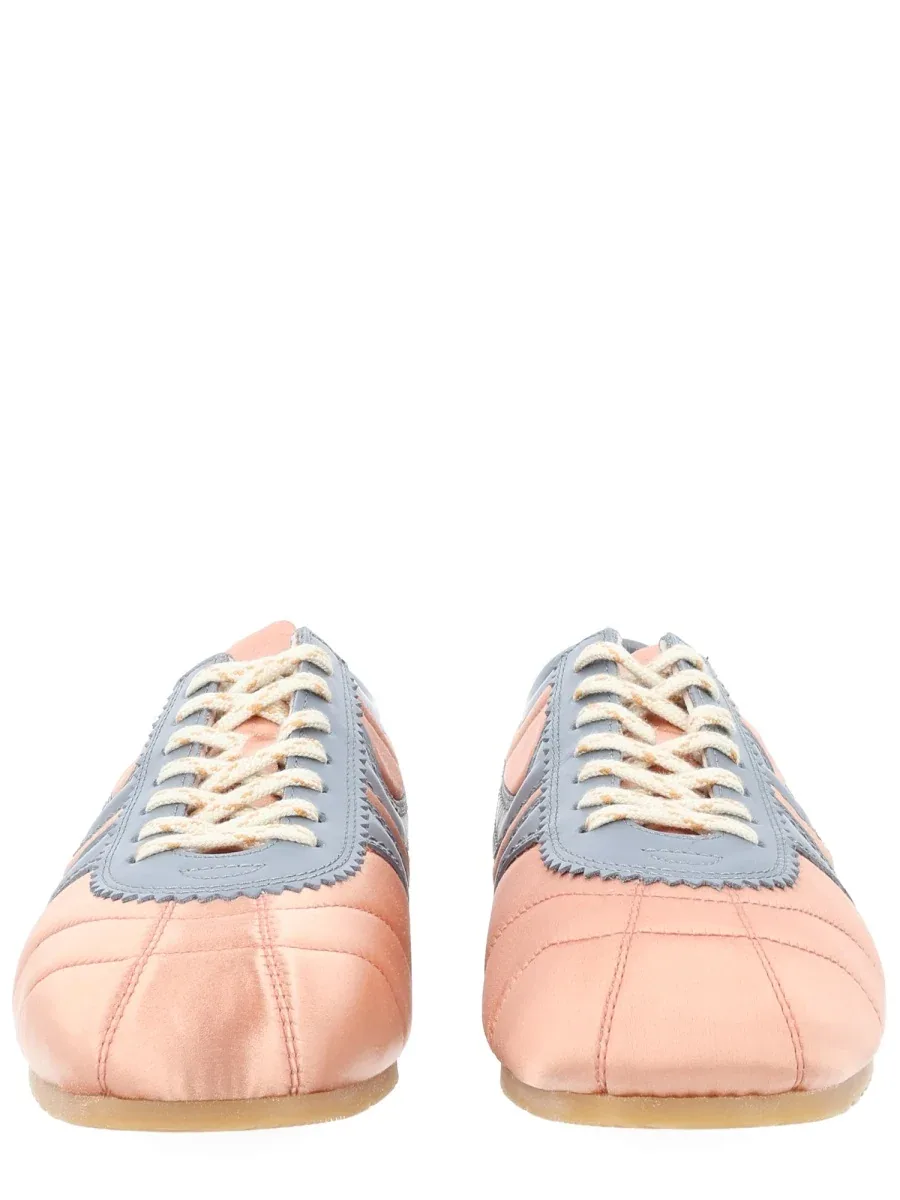Satin Viscose Calf Leather Sneaker by Dries Van Noten