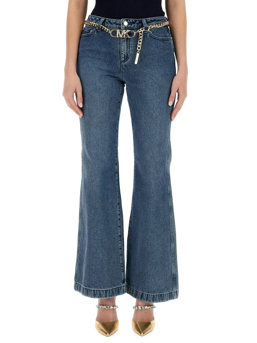 Flare Fit Denim Jeans by MICHAEL Michael Kors
