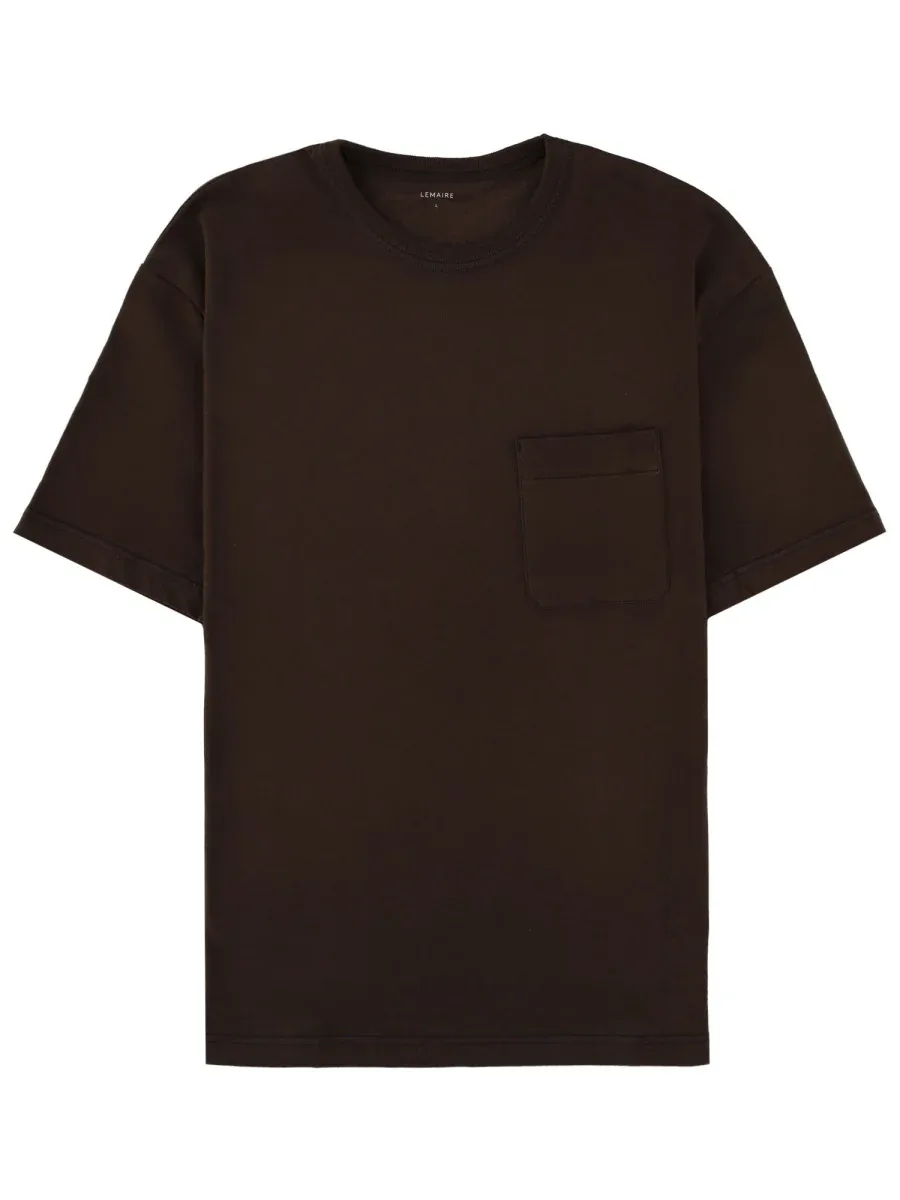 Linen-Blend Chest Pocket T-Shirt by Lemaire