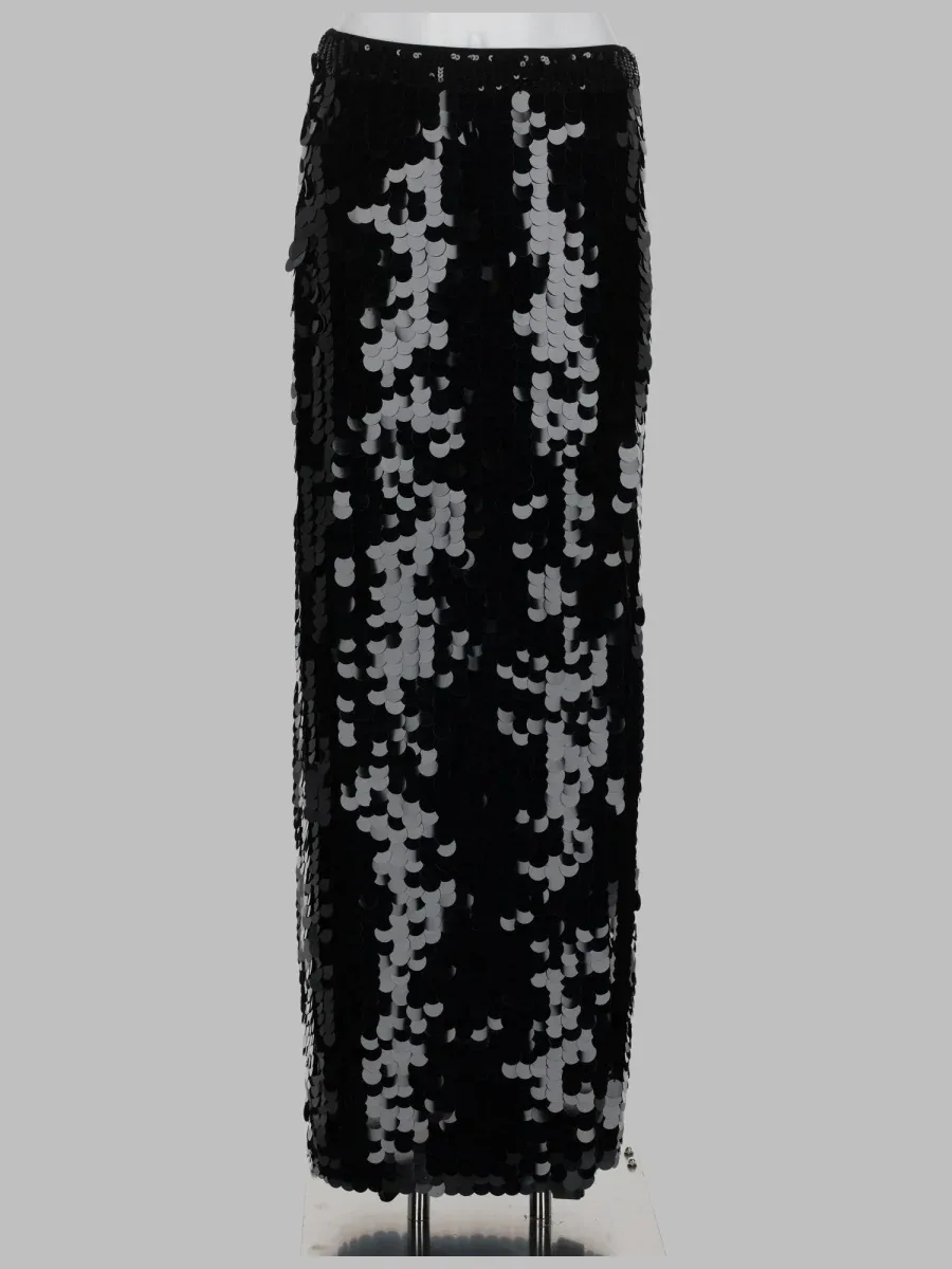 Macro Sequin-Embellished Skirt by P.A.R.O.S.H.