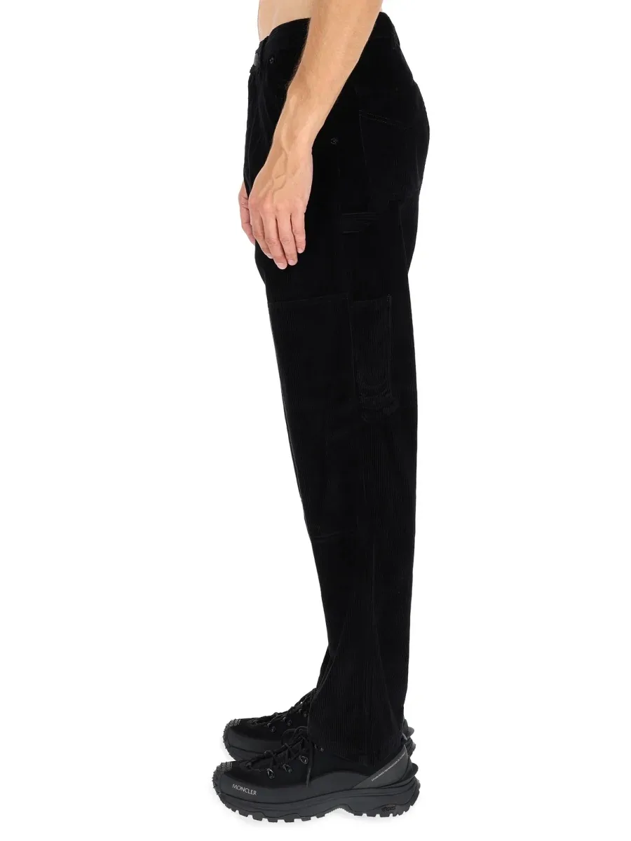 Ribbed Cotton Trousers by Moncler