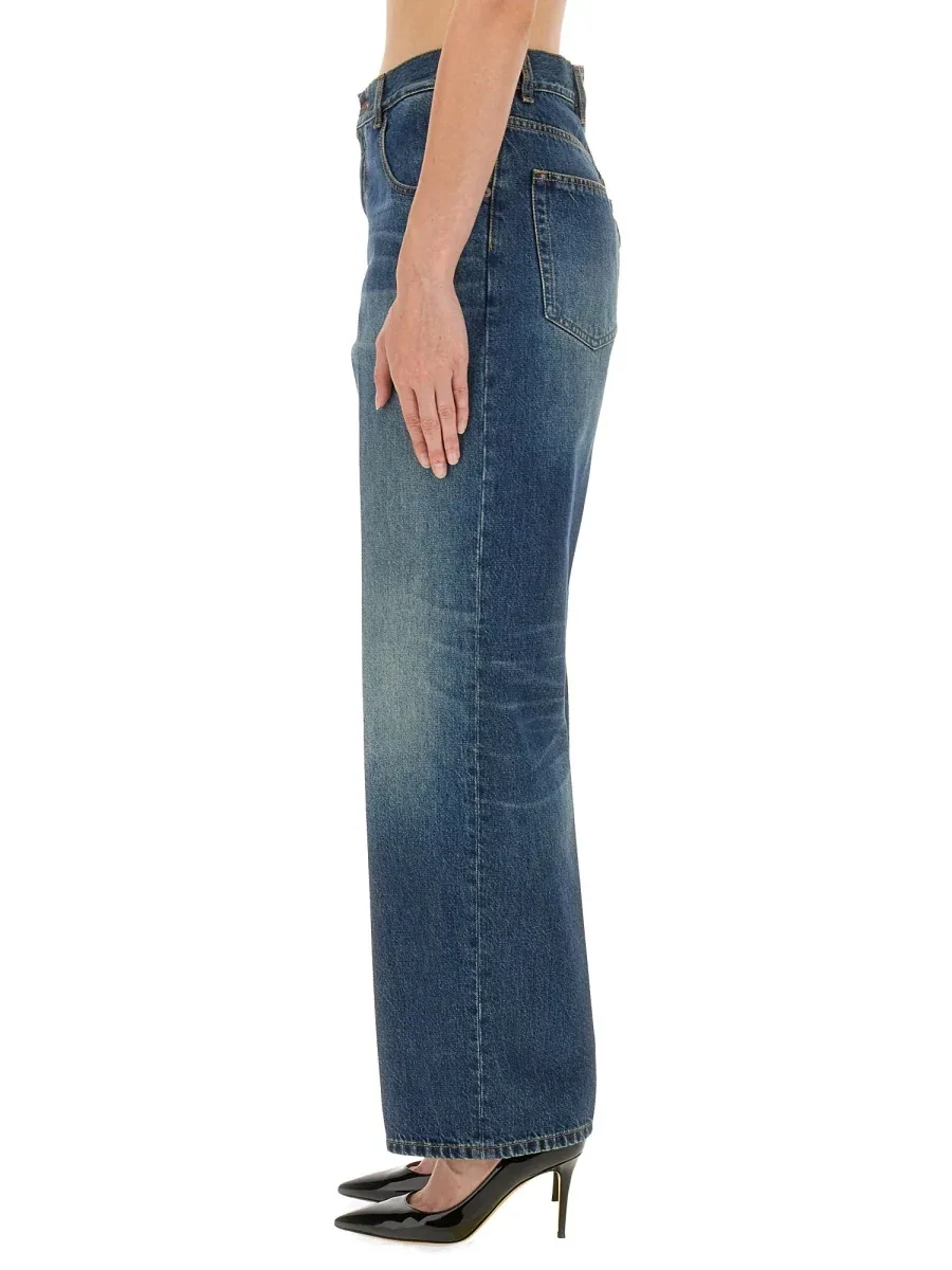 Vintage Wash Cotton Jeans