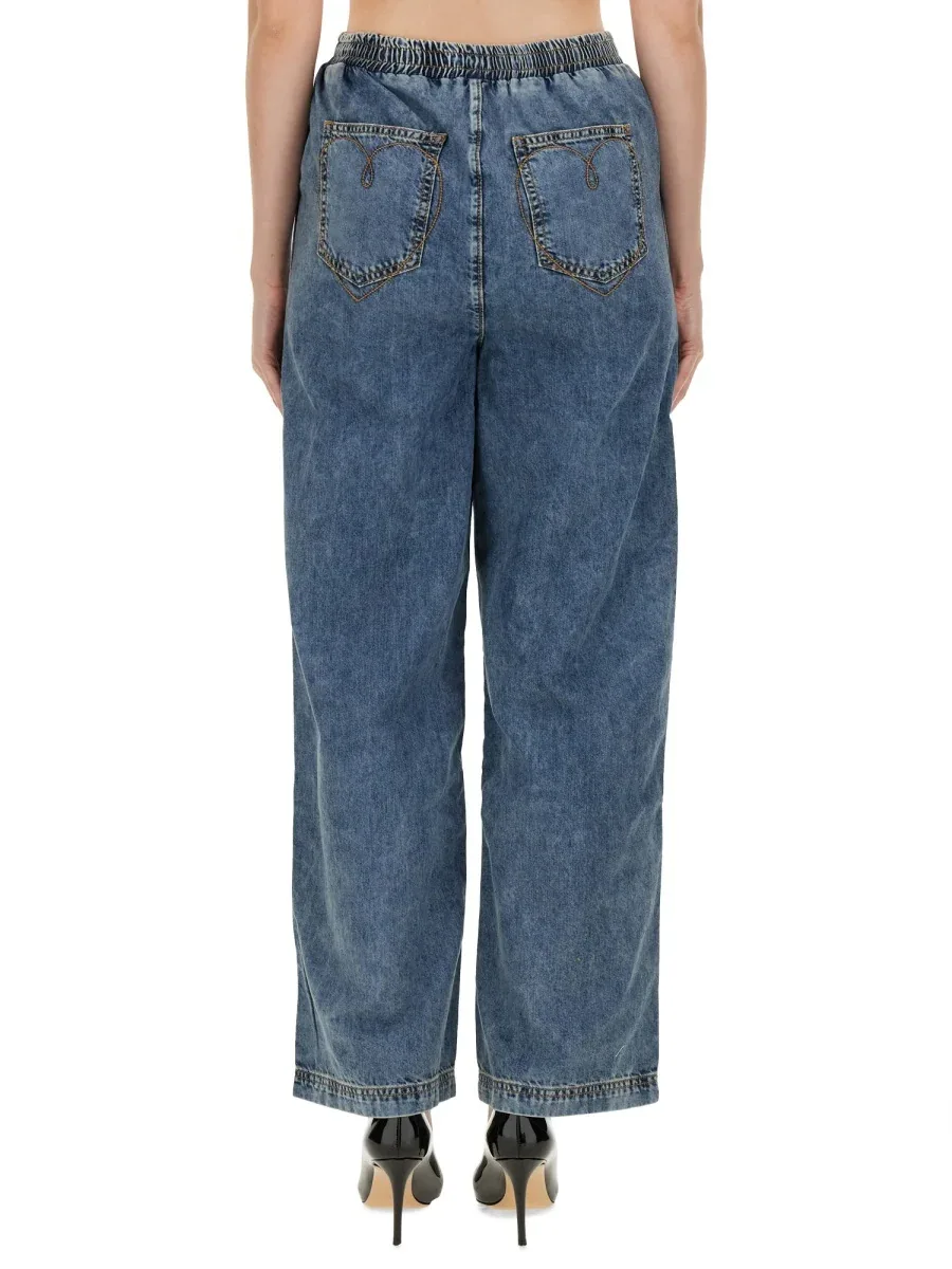 Wide Leg Denim Jeans