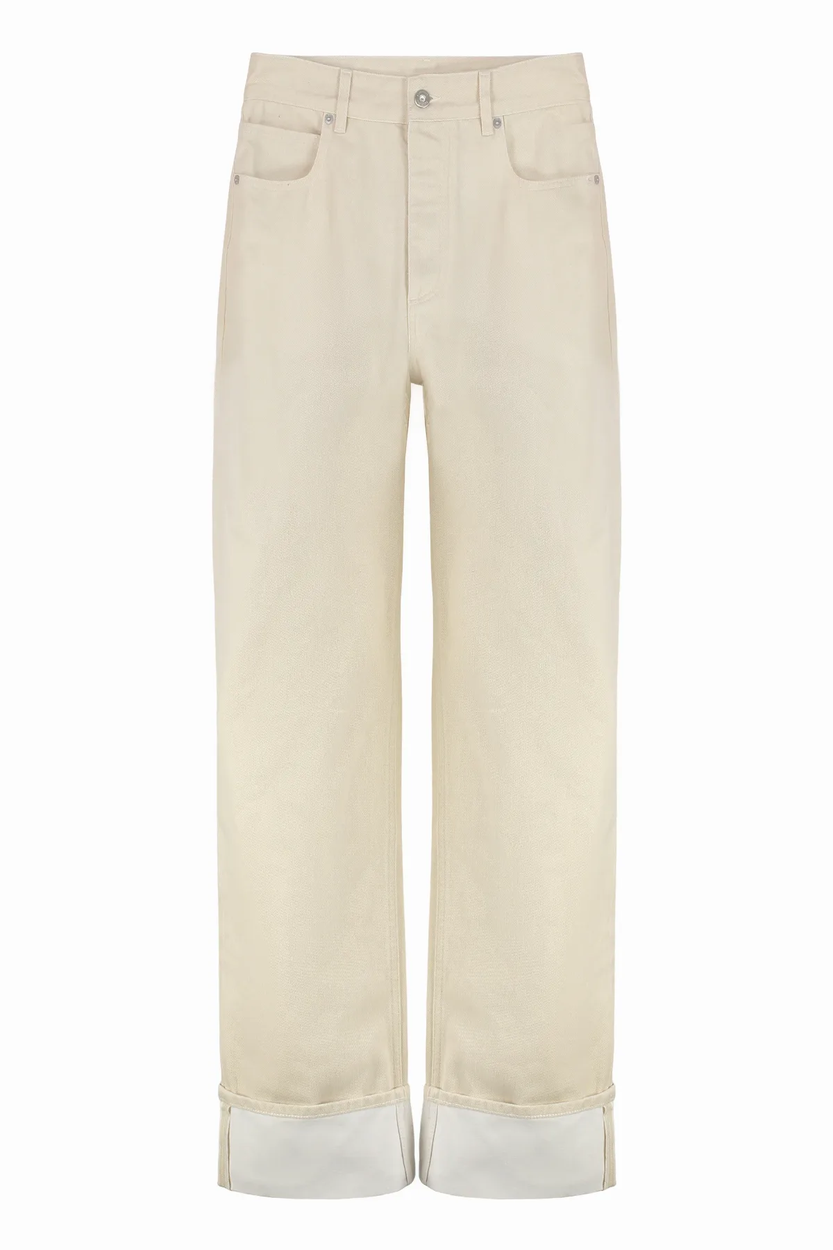 Wide-Leg Cotton Jeans by Bottega Veneta