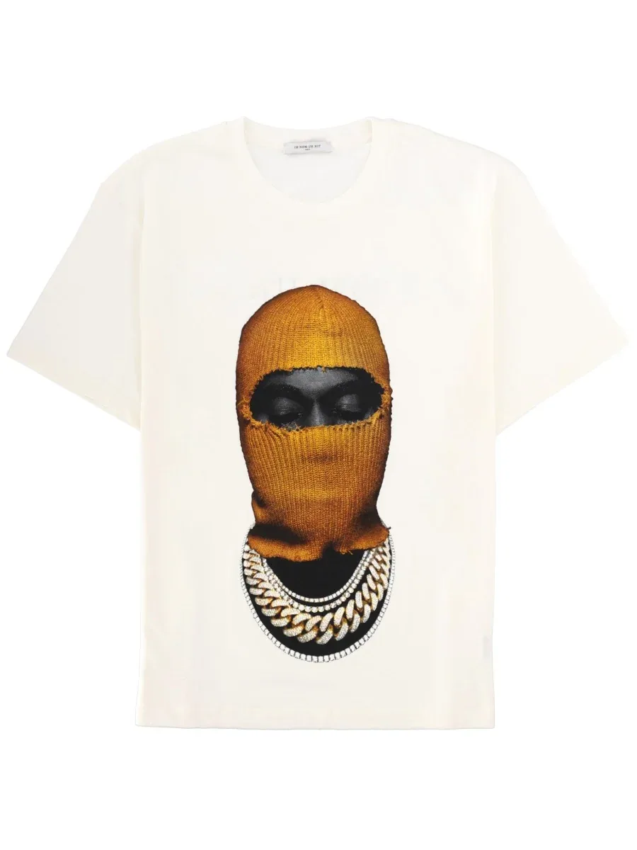 Printed Cotton T-Shirt by Ih Nom Uh Nit