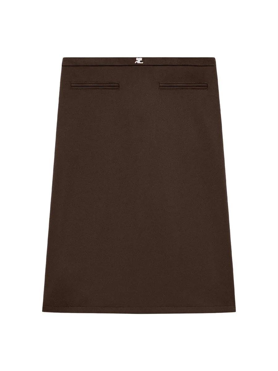 Logo-Detailed Midi Skirt by CourrèGes