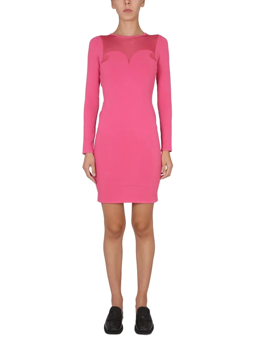 Slim Fit Viscose Dress by Moschino