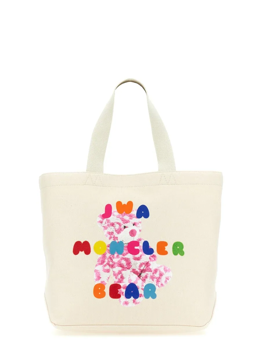 Cotton and Leather Tote Bag by Moncler Genius