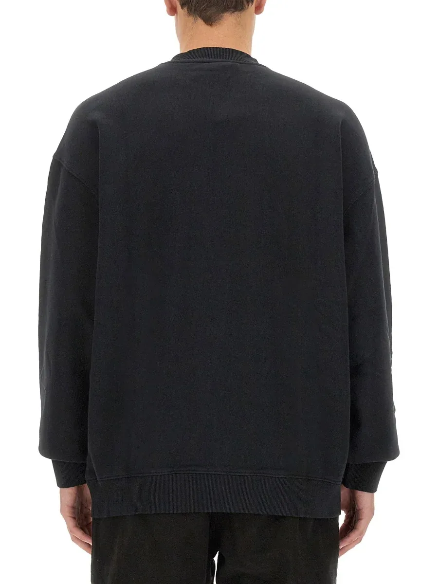 Optical Cross Cotton Sweatshirt by Marcelo Burlon County Of Milan