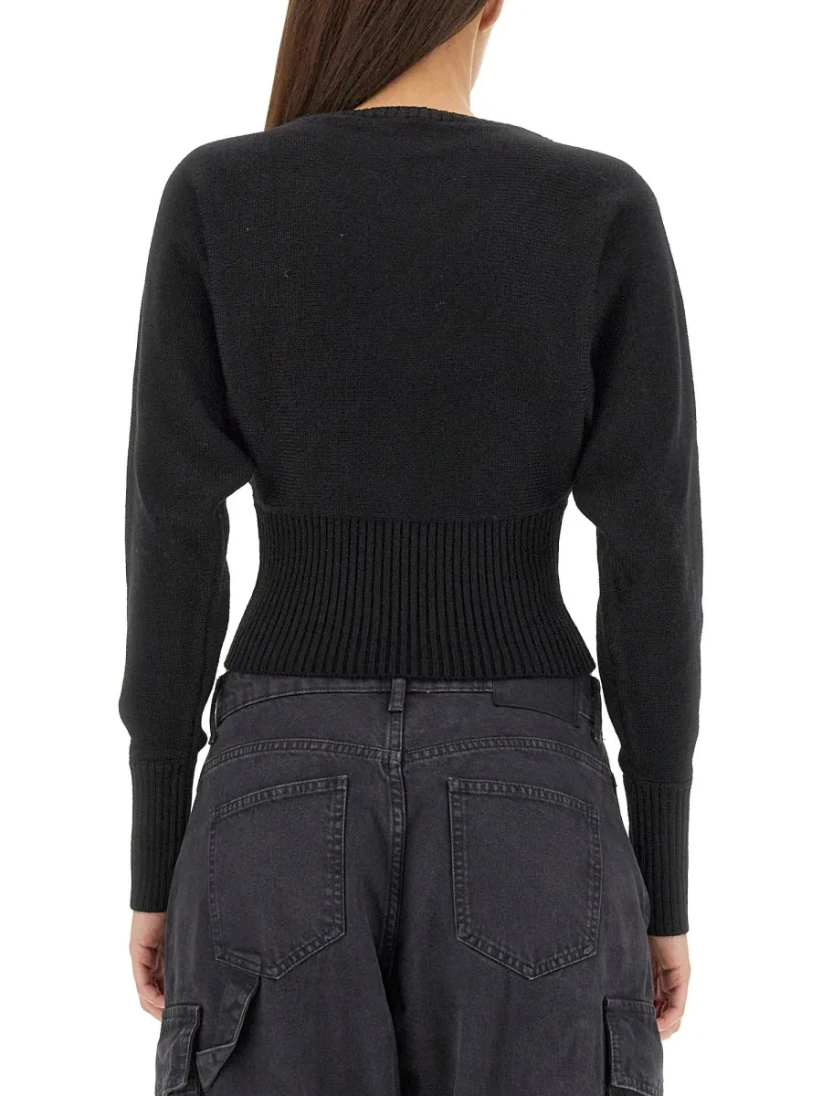 Peace Symbol Virgin Wool Sweater by Moschino