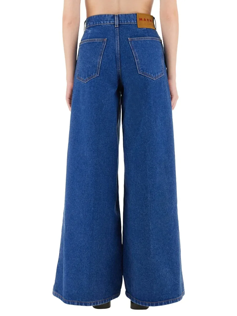 Wide Leg Denim Jeans by Marni