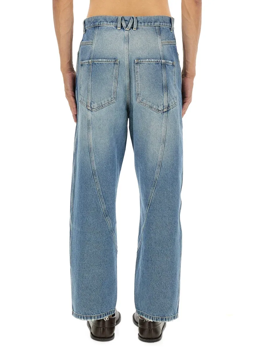 Cotton Denim Jeans by Moschino