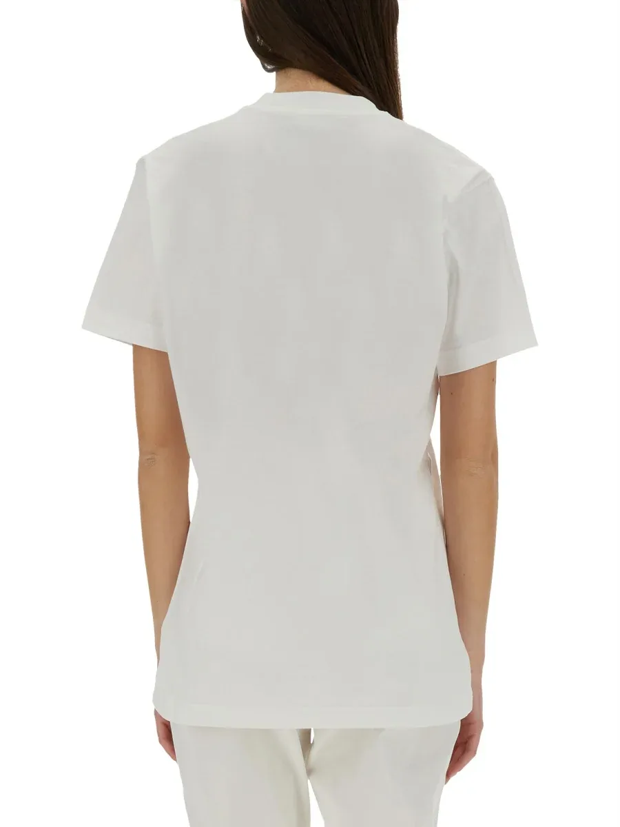 Printed Cotton T-Shirt by Moschino