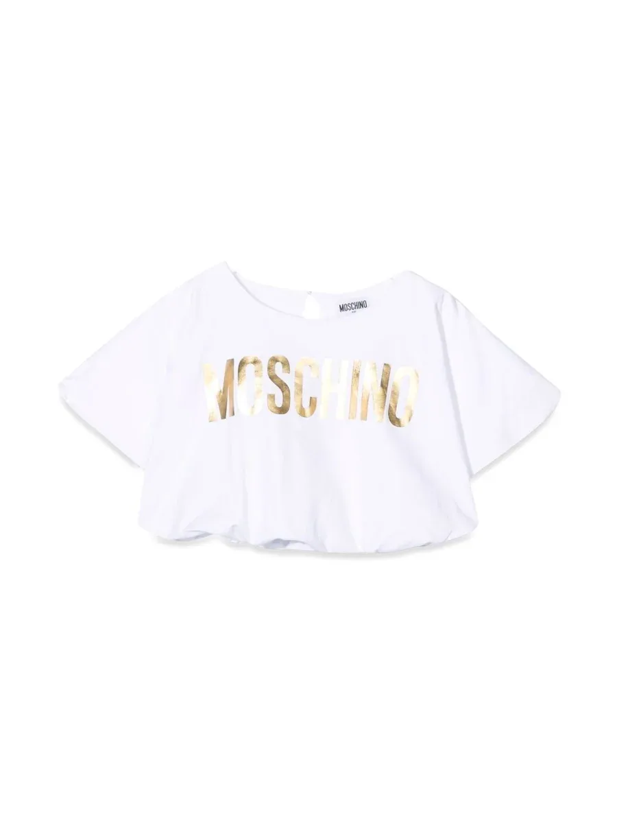 Cotton Elastane T-Shirt by Moschino