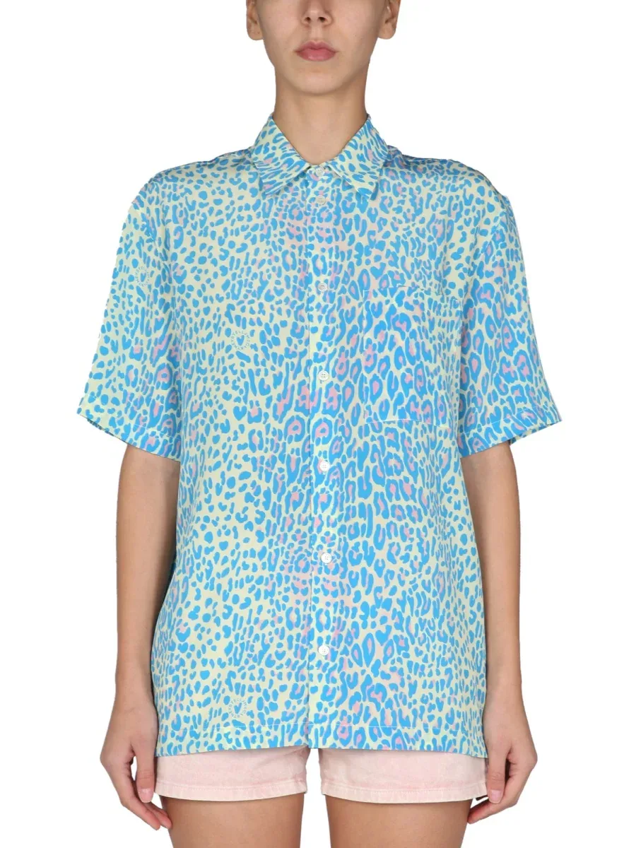 Animal Print Silk Shirt by Stella Mccartney