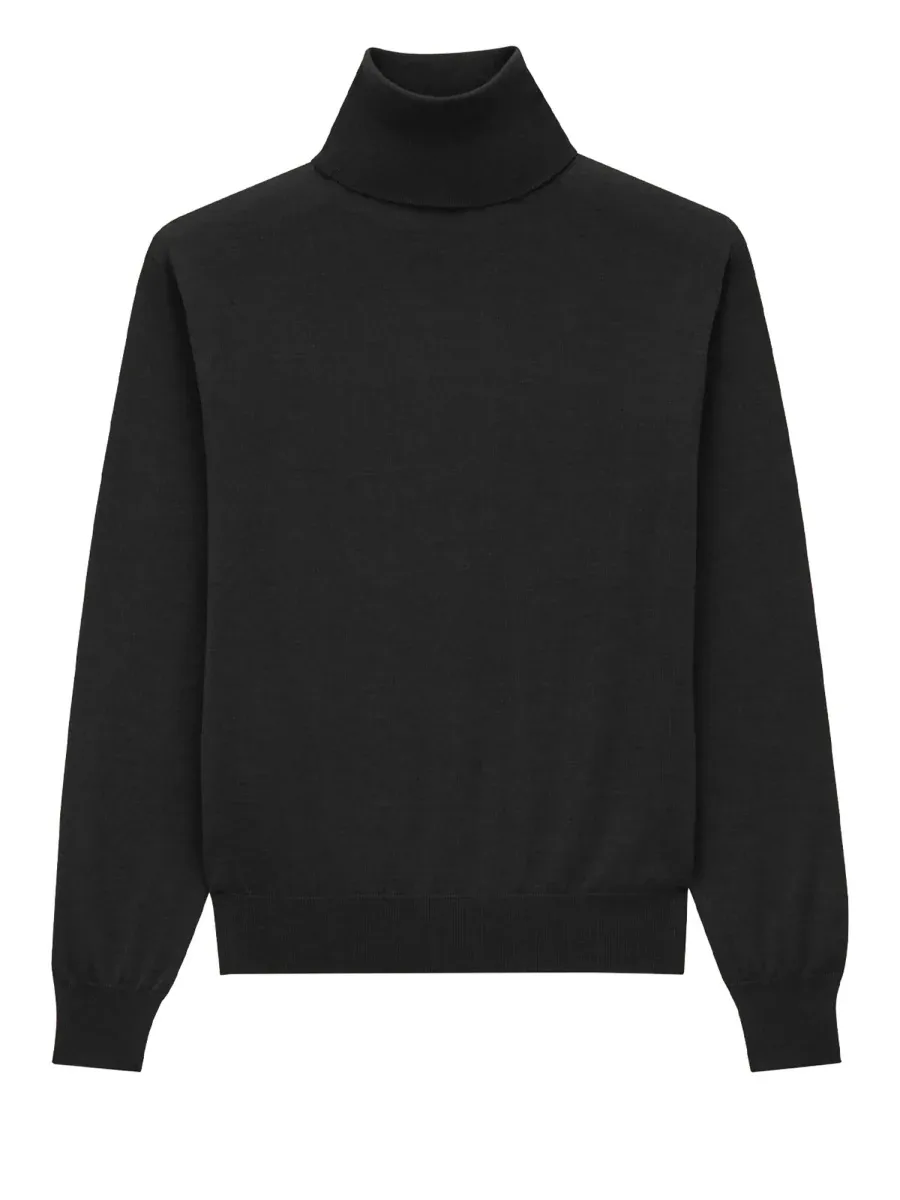 Cashmere, Wool and Silk Blend Turtleneck