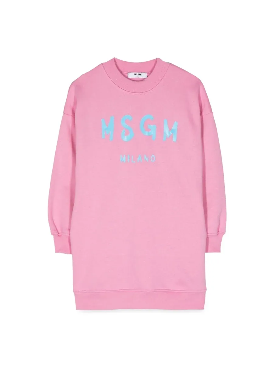 Sweatshirt Cotton Dress by MSGM