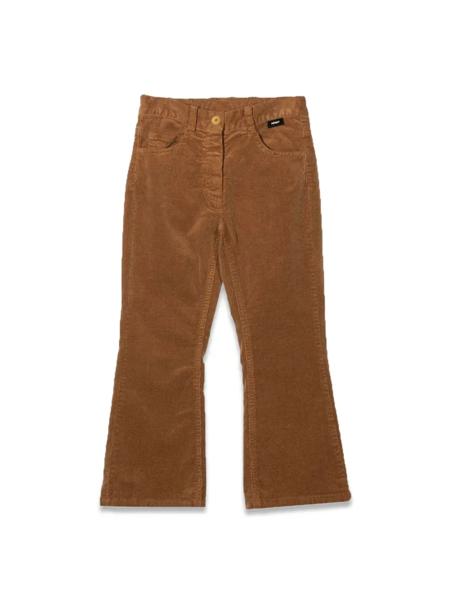 Cotton-Elastane Wide-Leg Trousers by Aspesi