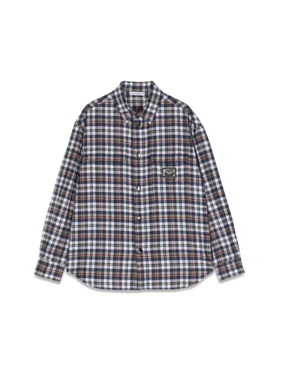 Plaid Cotton Shirt by Dolce & Gabbana