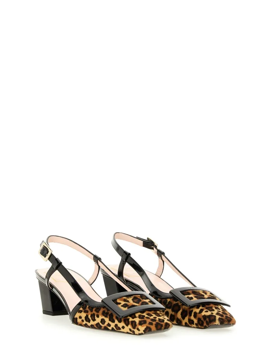 Animal-Print Leather Pumps by Roger Vivier