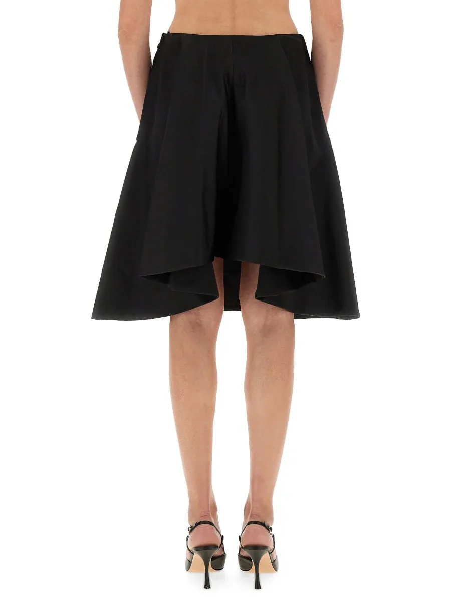 Flared Midi Skirt by alexander mcqueen