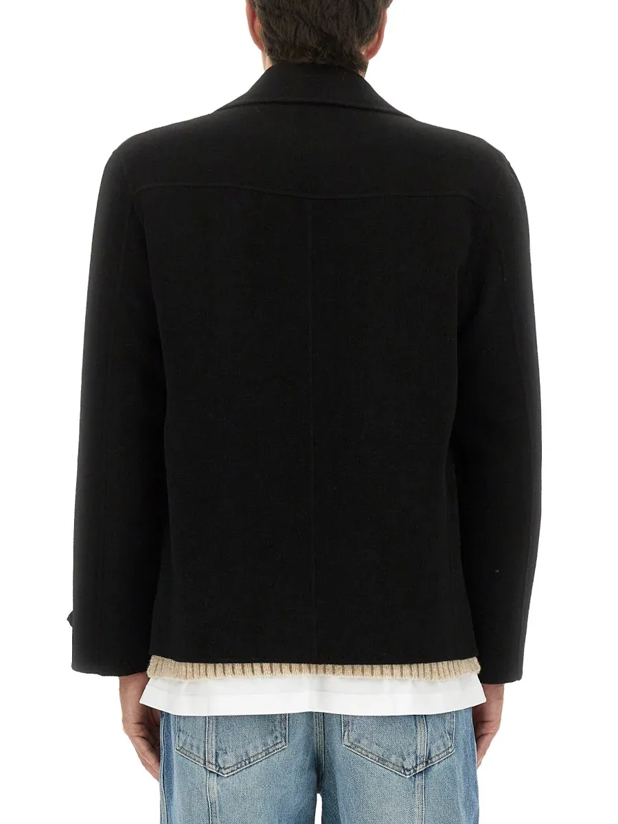 Double-Breasted Wool Cashmere Jacket by Moschino