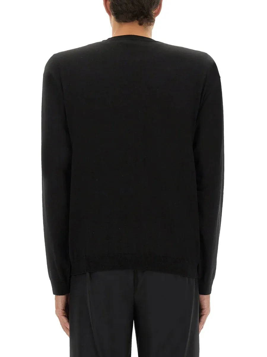 Virgin Wool & Silk Blend Sweater by Moschino