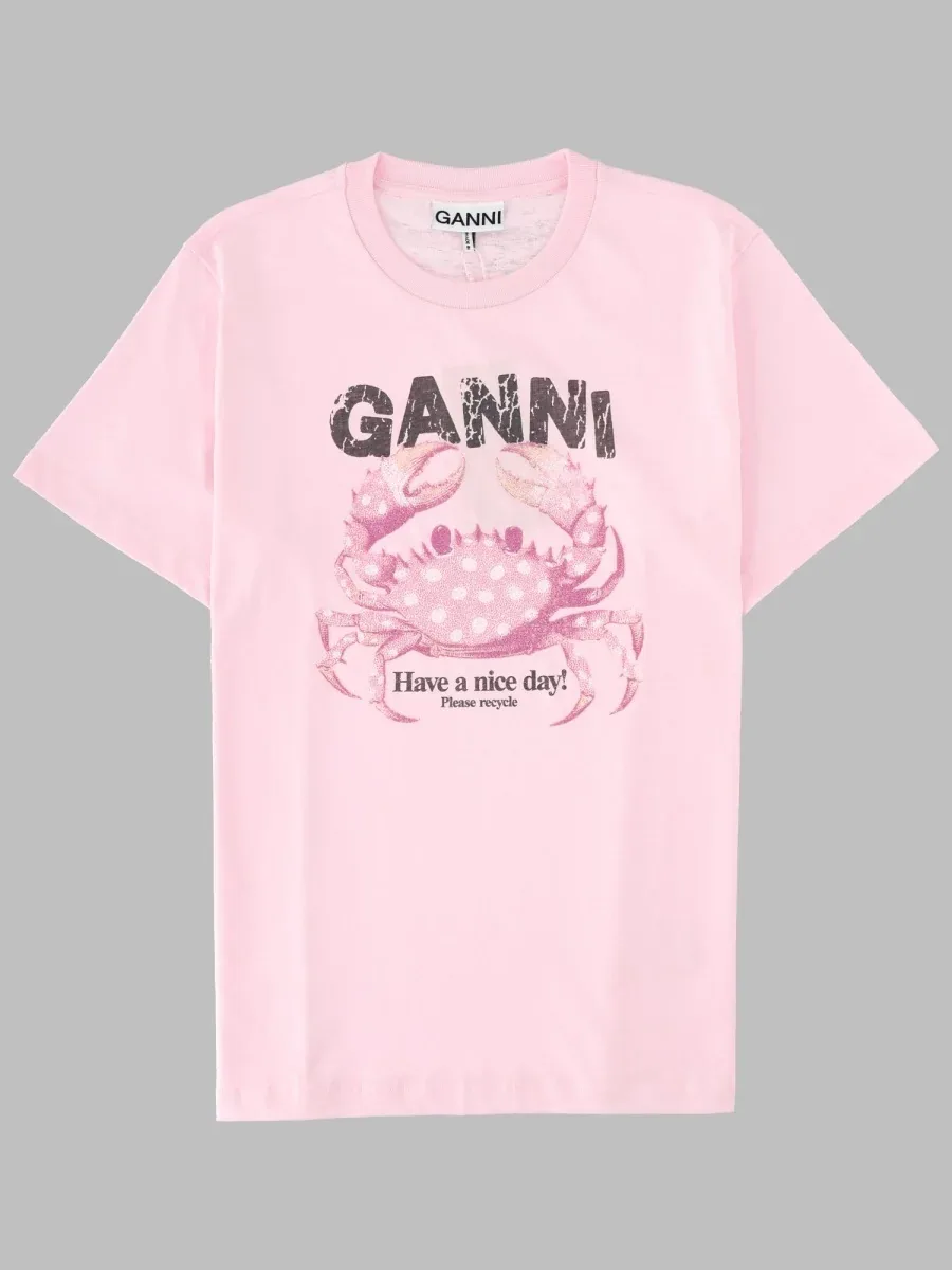 Organic Cotton T-Shirt by Ganni