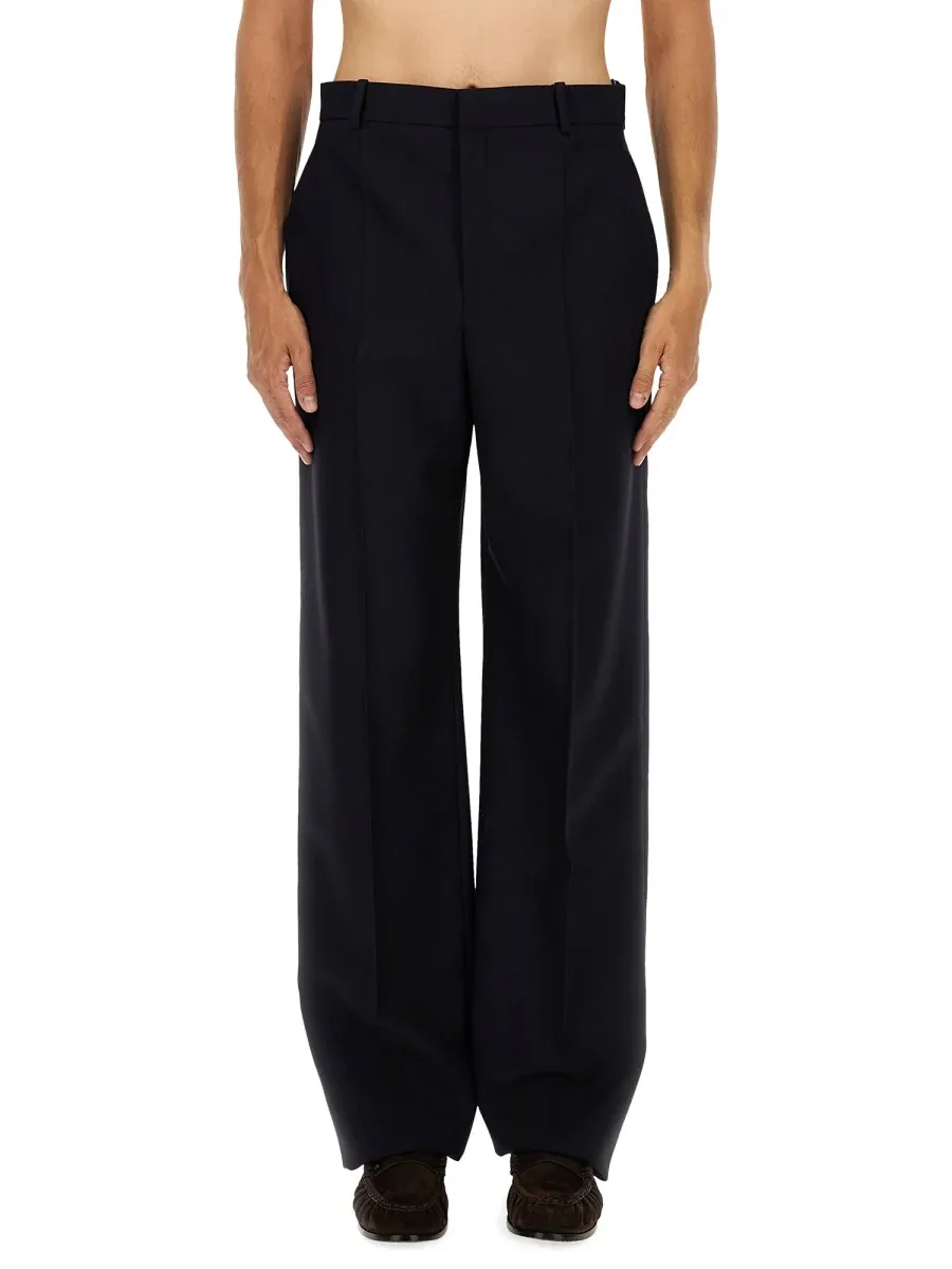 Wool High-Waist Trousers by Saint Laurent