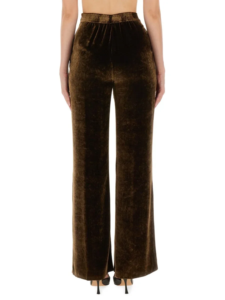Velvet Viscose-Silk Trousers by ETRO