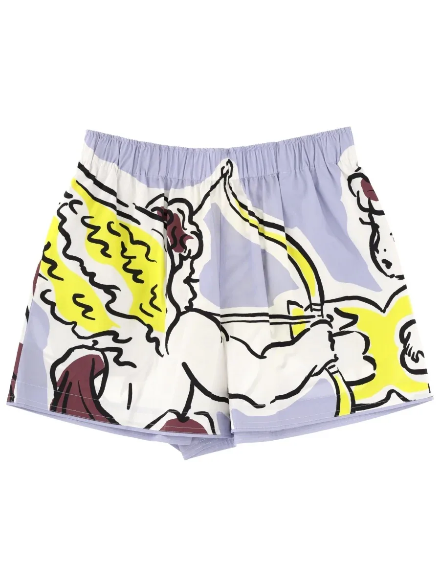 Printed Cotton Bermuda Shorts by TORY BURCH