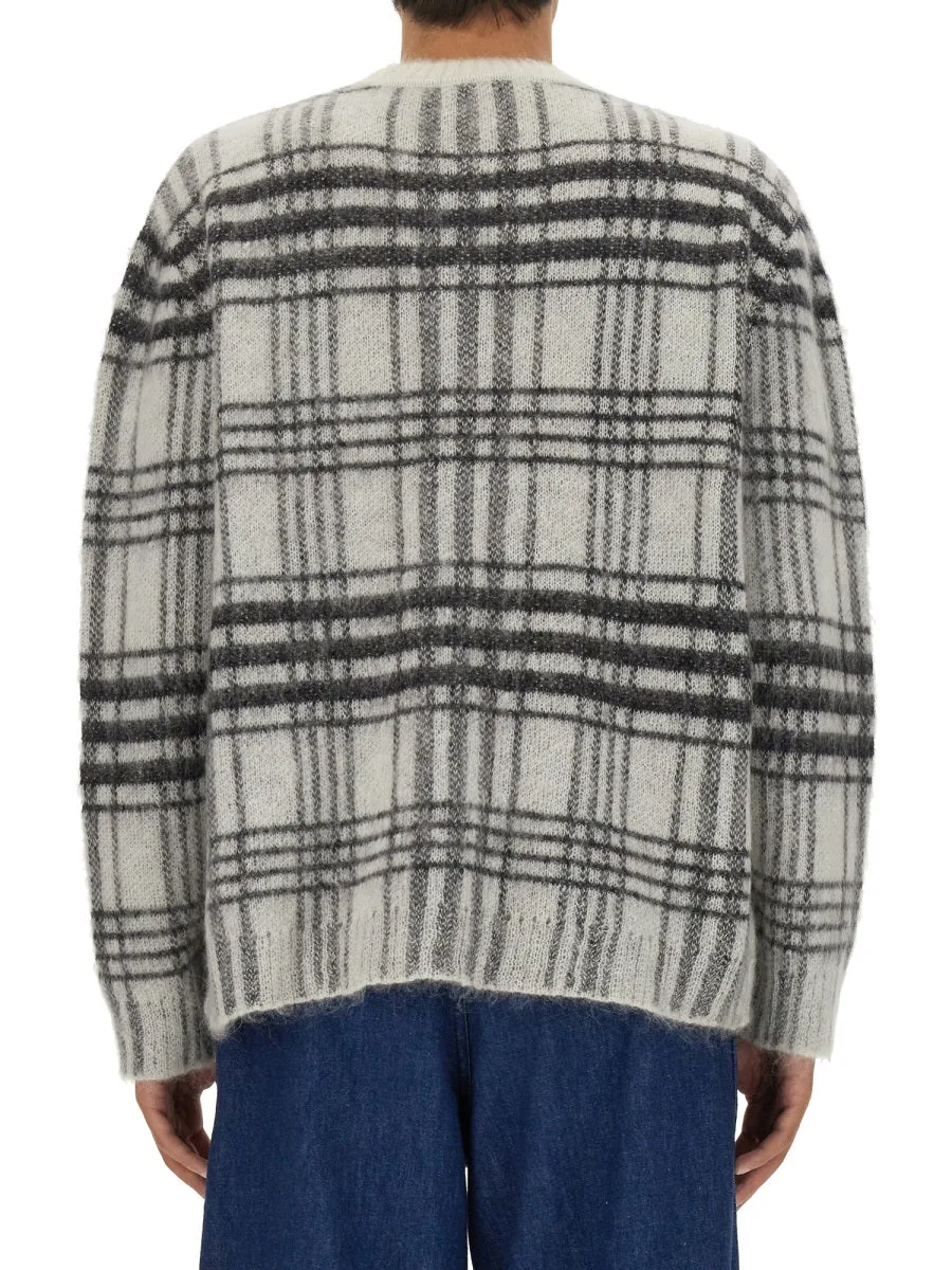 Nylon Wool Mohair Knit Sweater by JW Anderson