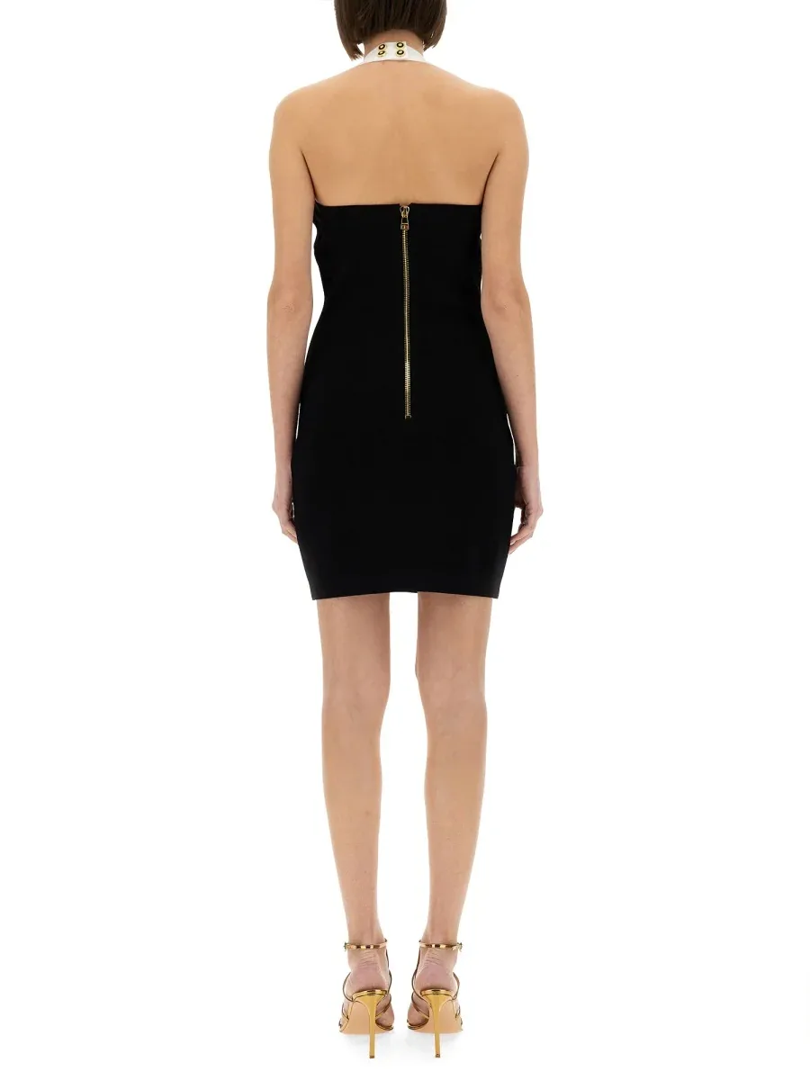 Open-Back Viscose Dress by Balmain