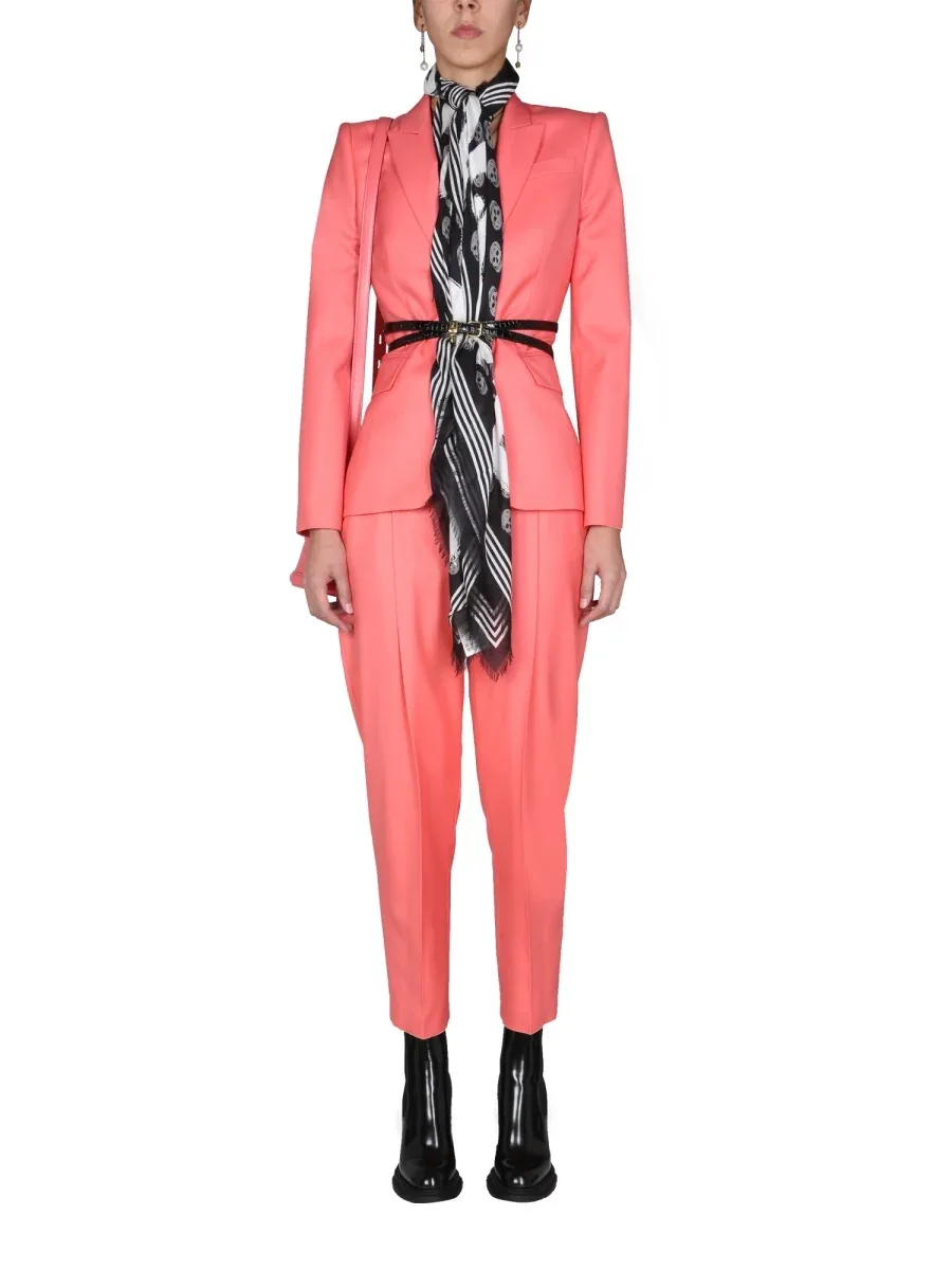 Peg Leg Wool Trousers by alexander mcqueen