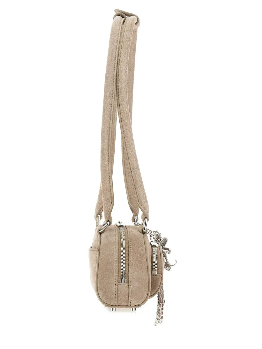 Beaded Leather Shoulder Bag by Self-Portrait