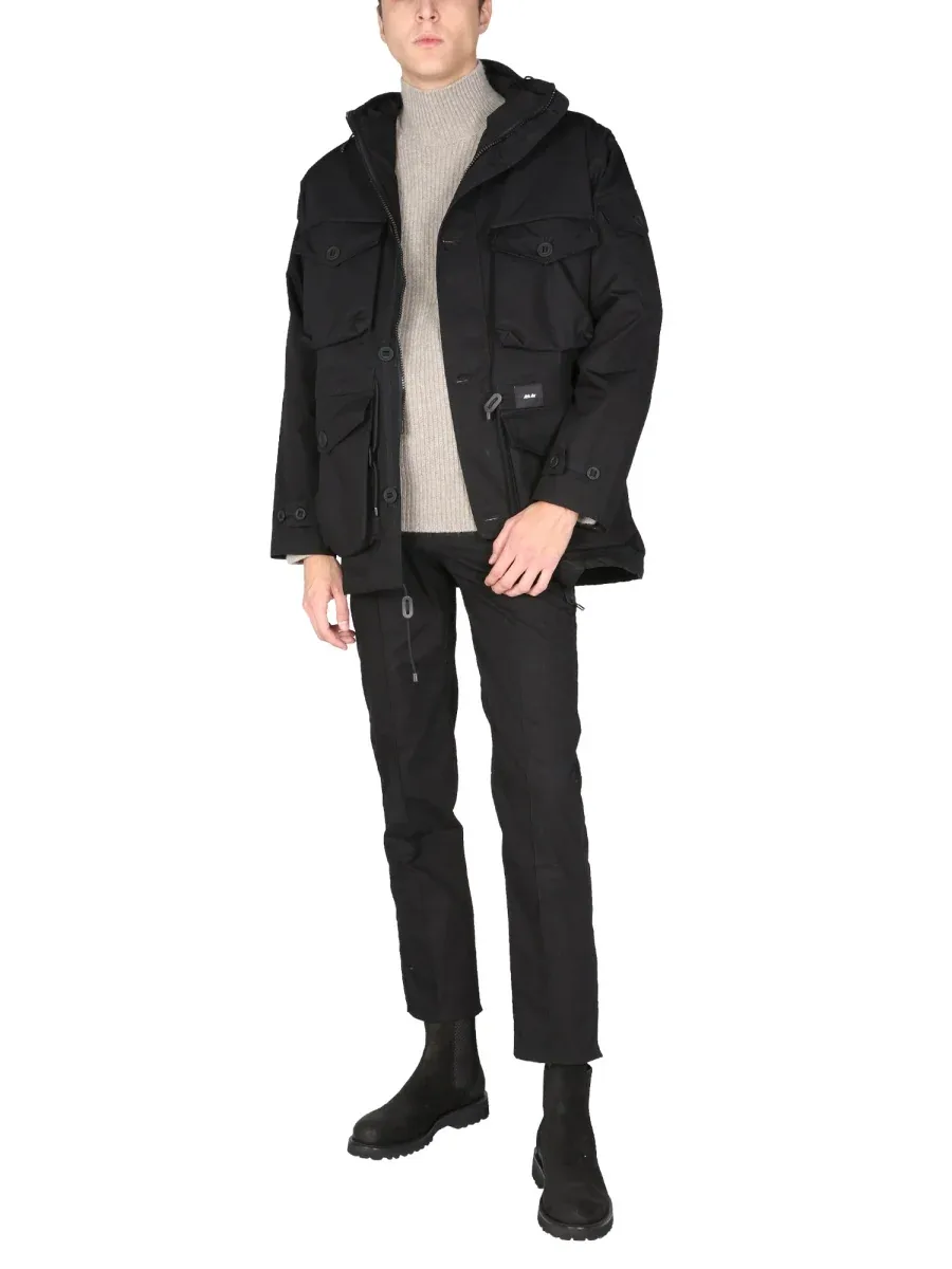 Hooded High Neck Jacket by Arkair