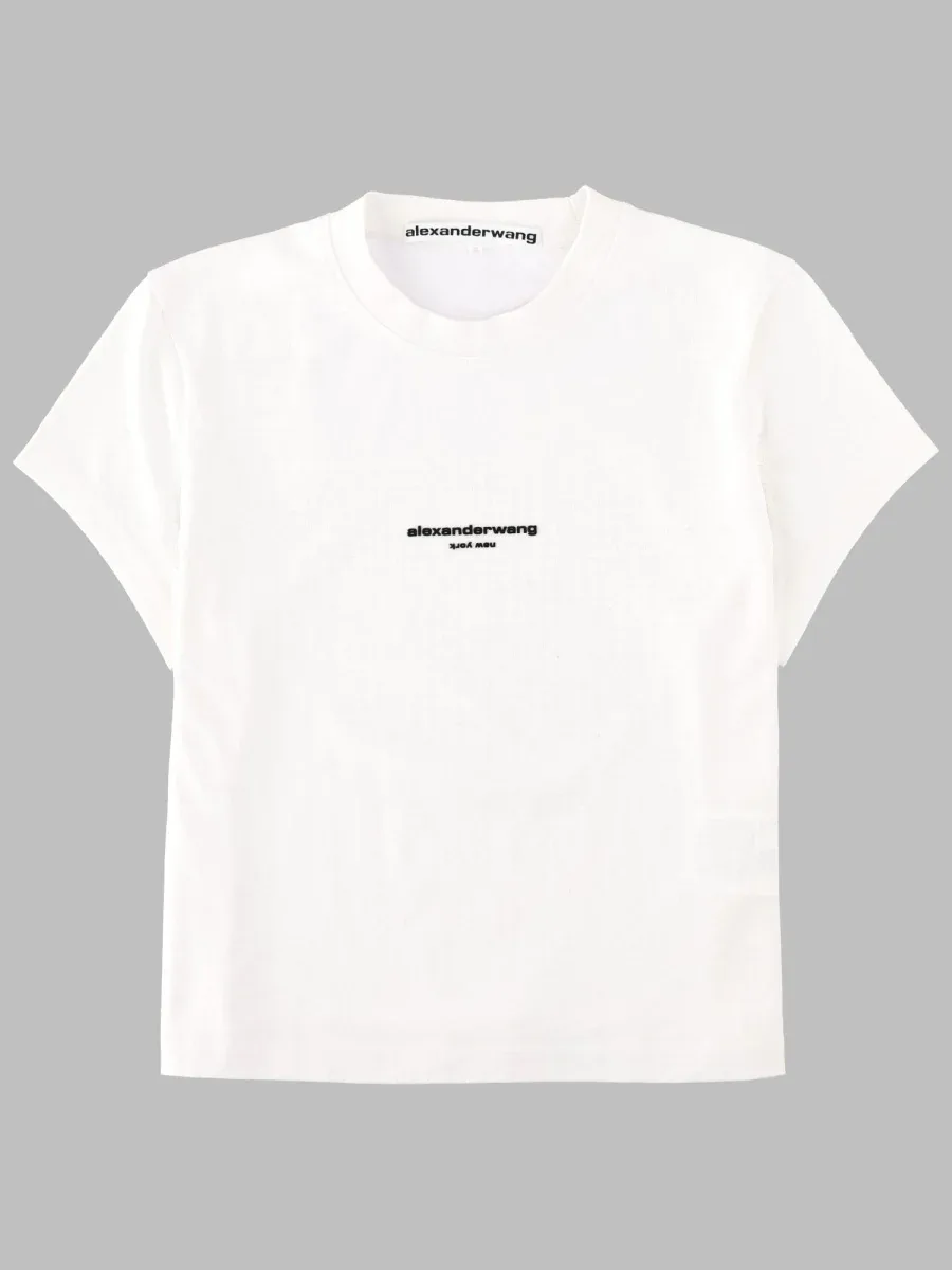 Logo-Embellished Cotton T-Shirt by alexander wang
