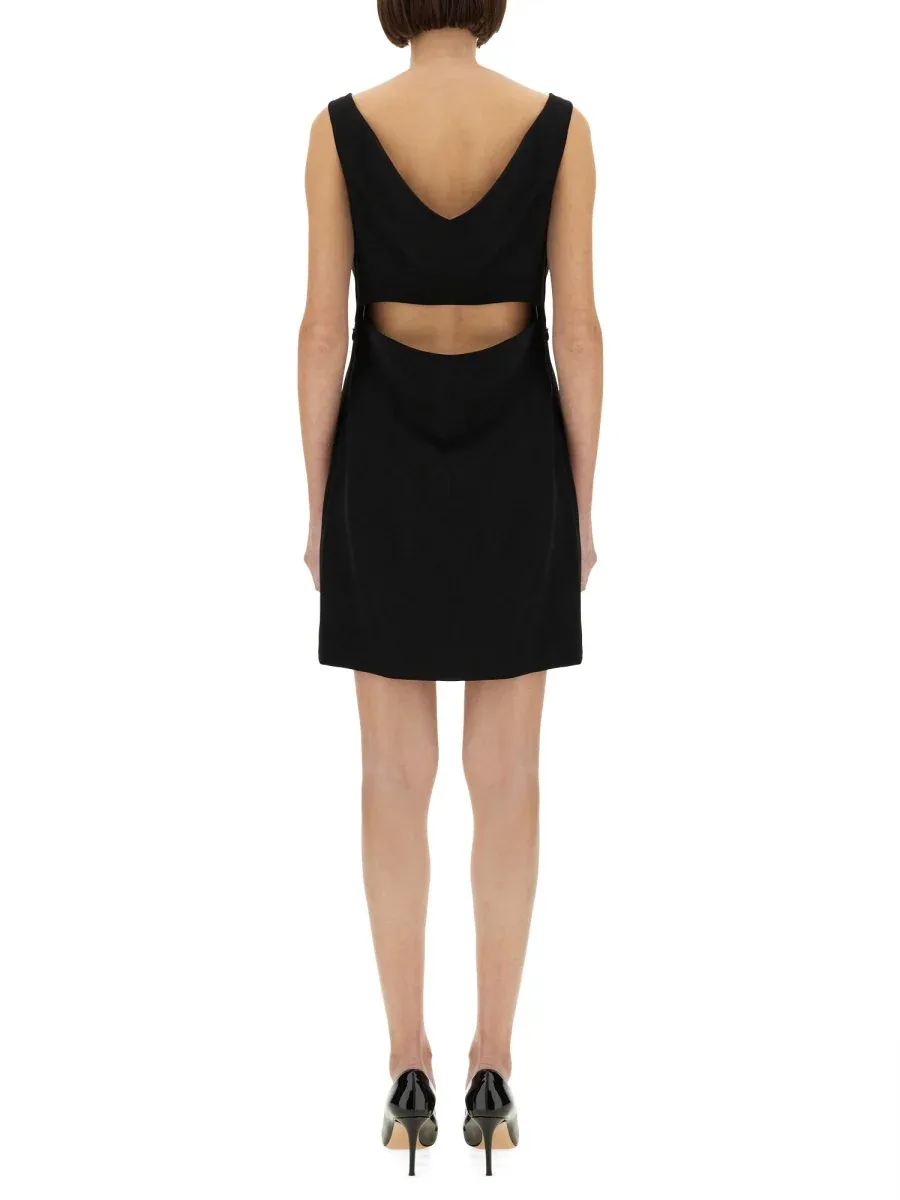 Crepe and Satin Dress