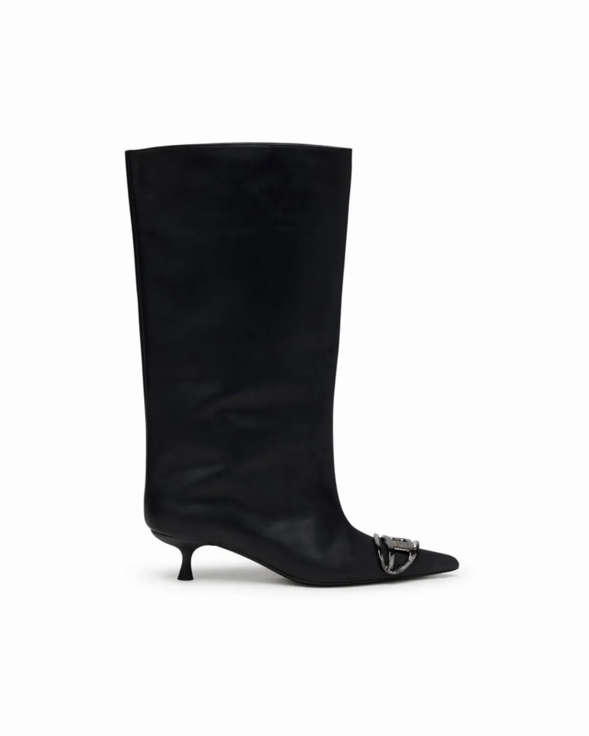 Oiled Leather Knee-High Boot by Diesel