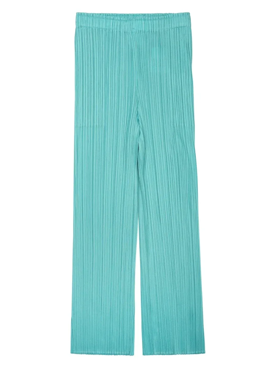 Straight Leg Polyester Trousers by Issey Miyake