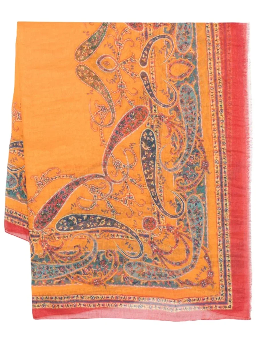 Printed Modal Blend Scarf by ETRO