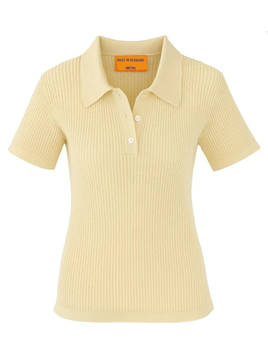 100% Cashmere Polo Shirt by Guest In Residence
